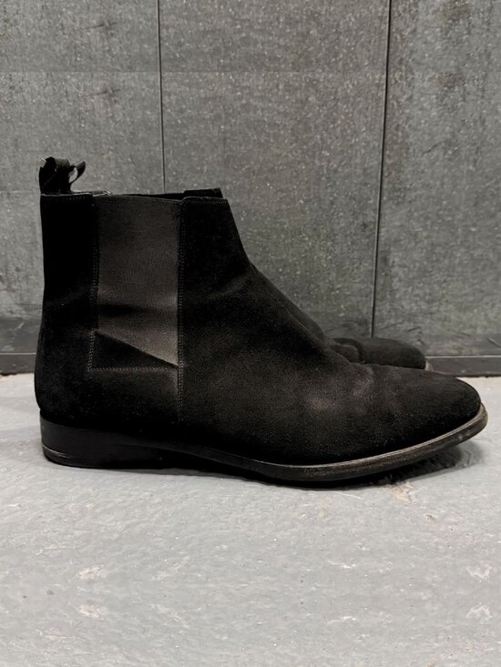 BALENCIAGA Black Suede Leather Chelsea Boots main image 4